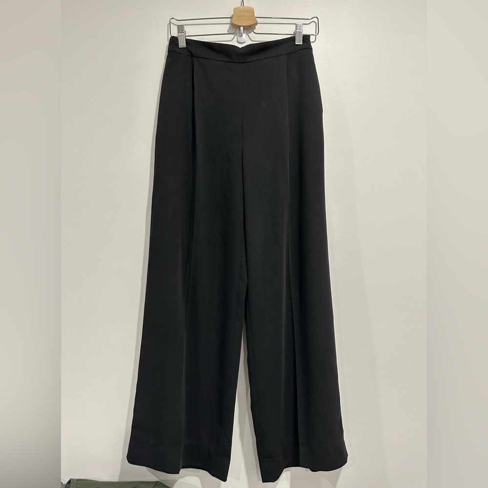 Zara black pleated dress pants size Small